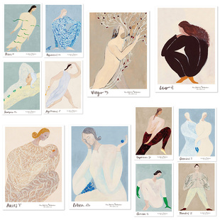 SOFIA LIND进口丹麦the poster club星座The Zodiac原版装饰画