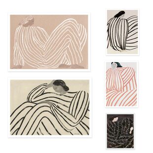 liveart 进口丹麦The poster club*SOFIA LIND原版装饰画WAITING