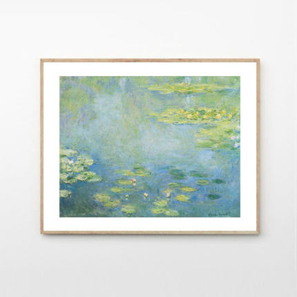 liveart莫奈monet睡莲 Water Lilies 艺术大师复古原版装饰画