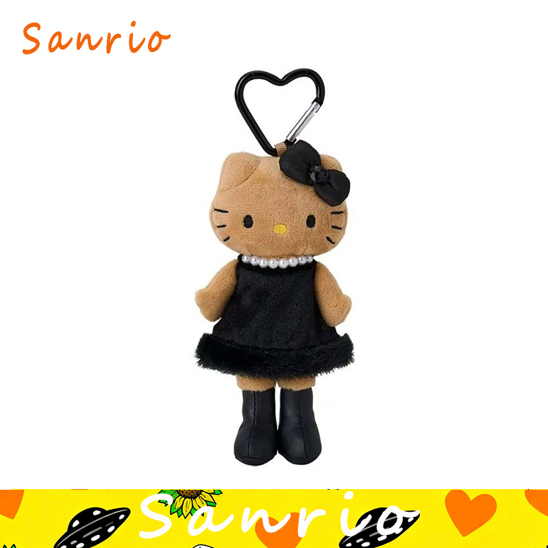 kitty爱心扣毛绒包包挂件