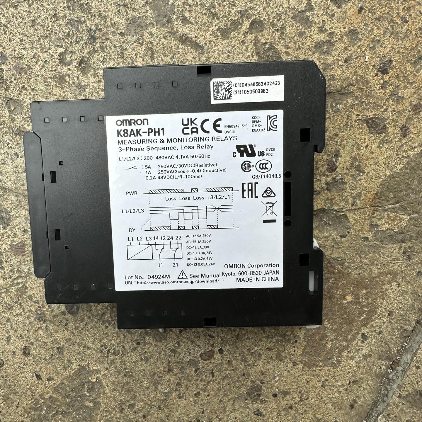 K8AK-PH1三相序继电器 型号K8AK-PH1 实