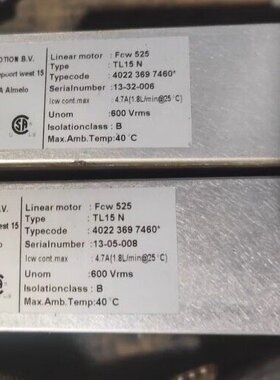 TECNOTION B.V.直线电机 型号Fcw 525 T