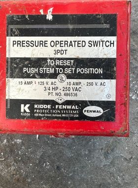 Kidde Fenwal压力开关PT.NO.486536 成