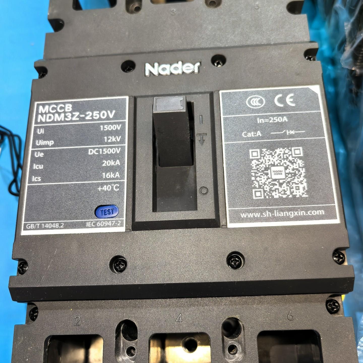 良信MCCB塑料外壳式断路器 NDM3Z-250V/3341