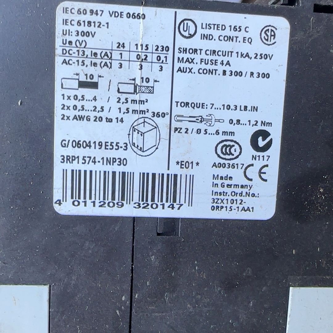 继电器3zx1012-0rp15-1aa1