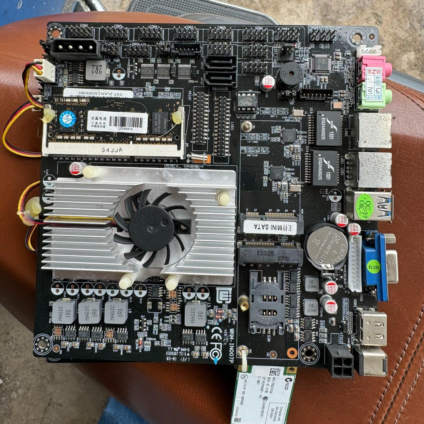 拆机 WKM-IN007P 主板 1037U收银机 主板工控