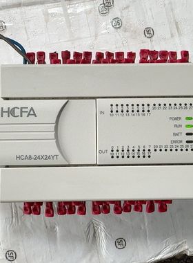 拆机禾川PLC型号HCA8-24X24YT-A版本V3.