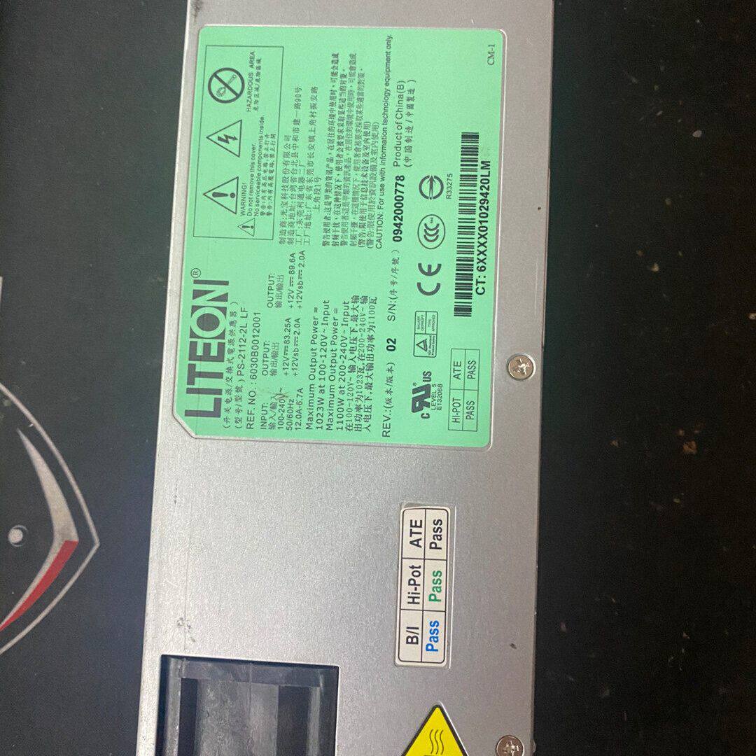 C6100拆机1100W服务器电源