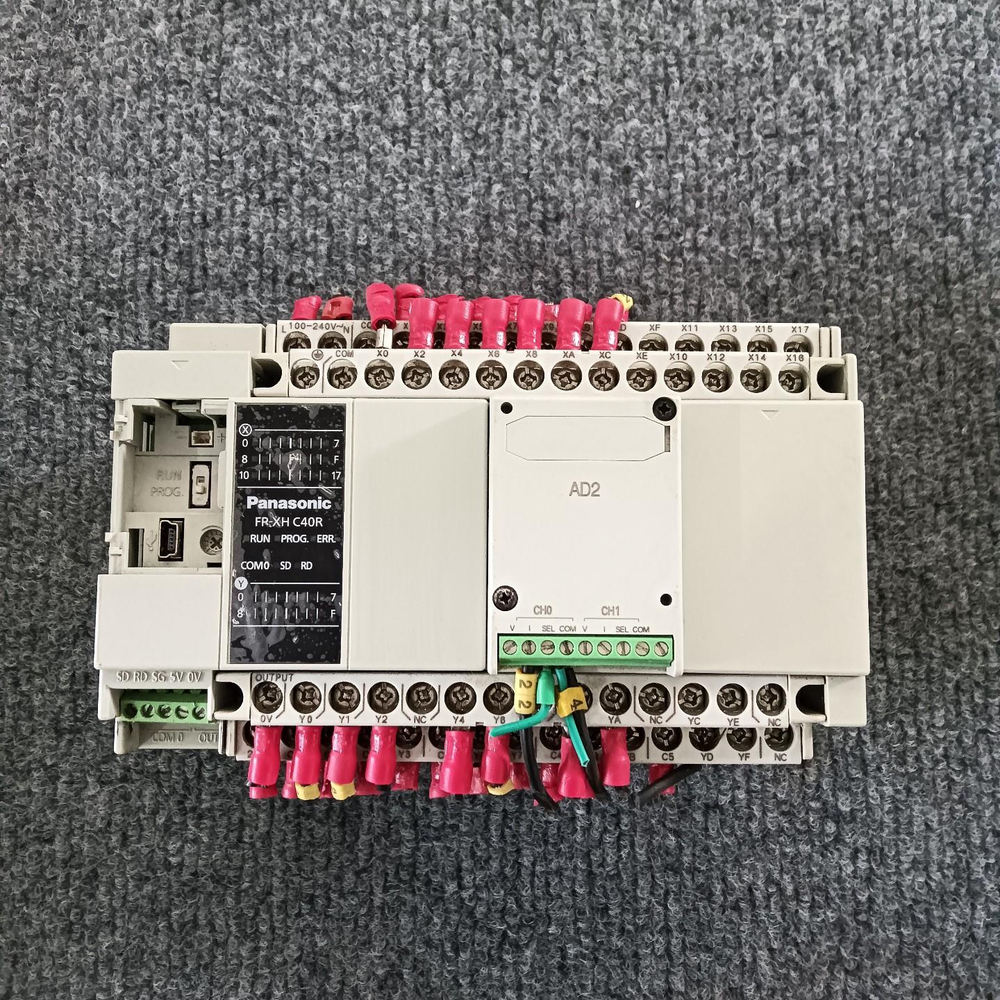 AFPXHC40R-F拆机PLC带模块AFPX-AD2