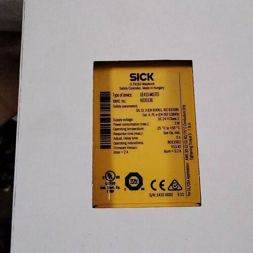 SICK西克安全继电器 UE410-MU3T5 订货号602