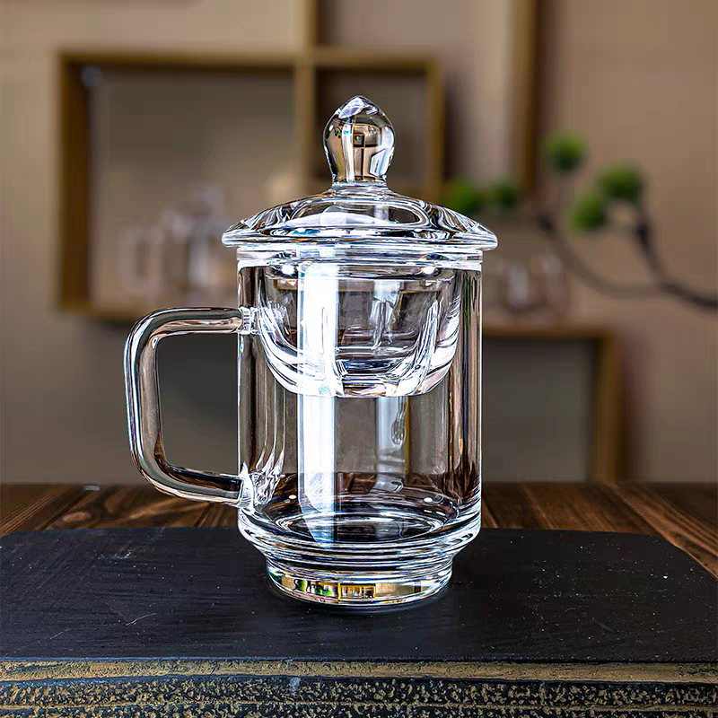 东海原矿工艺水晶杯办公杯手工带把手泡茶水杯高端茶具送礼品男士,餐饮具,茶杯,淘宝优惠券,粉丝福利购,淘宝优惠卷