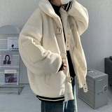 皮扣装饰重工加绒加棉仿兔毛棉服外套大码毛毛衣B288-MJ606-P155，男装针织衫/毛衣，电商B288