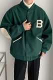 22秋冬新款男士上衣棒球服宽松毛呢潮流加厚夹克外套MJ678---P128，男装夹克，电商B288