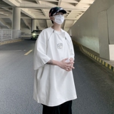 现货！25夏300g金属拉链设计感垫肩T恤重磅高街暗黑短袖DX25-P58，男装T恤，电商B288