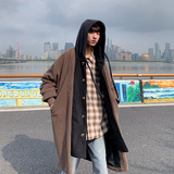 重磅加厚羊羔毛假两件高克重硬挺毛呢风衣外套保暖棉衣fy06-p155，男装风衣，电商B288