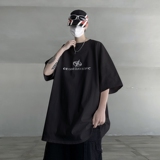 23新金属质感印花高街暗黑短袖设计感T恤DX39-P38，男装T恤，电商B288