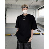 现货！25夏季男士设计感垫肩金属装饰铆钉T恤DX103-P58，男装T恤，电商B288