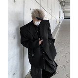 24春季设计感打褶铆钉西服垫肩外套xz29-p145，男装西服，电商B288