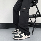 23秋冬多口袋暗黑高街微喇显瘦高个子休闲长裤ck119-p68现货，男装休闲裤，电商B288