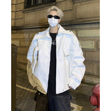 23秋冬机车皮衣小众金属风皮扣夹克JK14-P168现货，男装夹克，电商B288