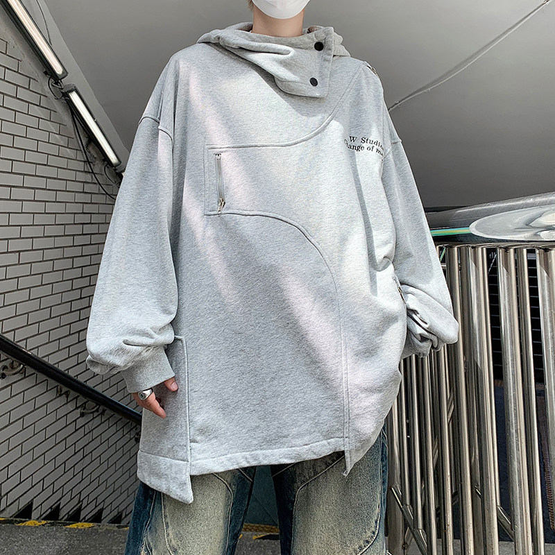 23秋冬设计感结构金属拉链防风连帽卫衣MJ920-P95现货,男装卫衣,电商B288
