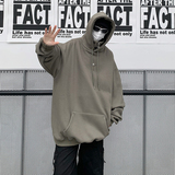 23春双层领金属设计感男女连帽宽松卫衣B288-WY14-P88，男装卫衣，电商B288