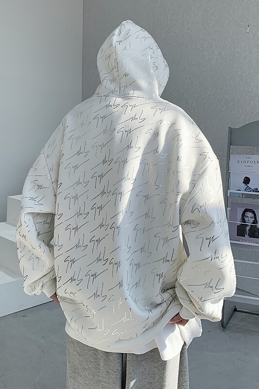 加绒加厚复合加绒欧美式嘻哈高级感连帽印花烫金卫衣WY03-P78,男装卫衣,电商B288
