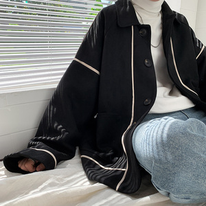 22秋新款韩版潮流学生休闲宽松男士夹克外套mj235-p118图片