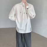 24设计感男士极简风清新衬衫CS31-P78，男装衬衫，电商B288