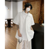 现货！25小碎花新中式仙气男士短袖衬衫CS56-P68，男装T恤，电商B288