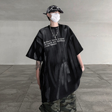 280g潮手绘笔刷涂鸦夏季T恤宽松圆领战损风粗粝感短袖DX48-P45，男装T恤，电商B288