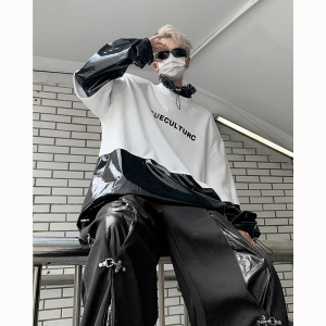 23秋季液态拼接高领卫衣MJ921-P88现货图片