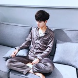 夏季睡衣套装男士夏天家居仿真丝薄款居家春秋季p90，男装休闲套装，电商B288