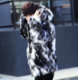 2026冬季新款男装加厚大码毛棉衣外套韩版连帽仿皮草棉衣男p135，男装棉衣，电商B288