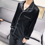 夏季睡衣套装男士夏天家居仿真丝薄款居家春秋季p90，男装休闲套装，电商B288