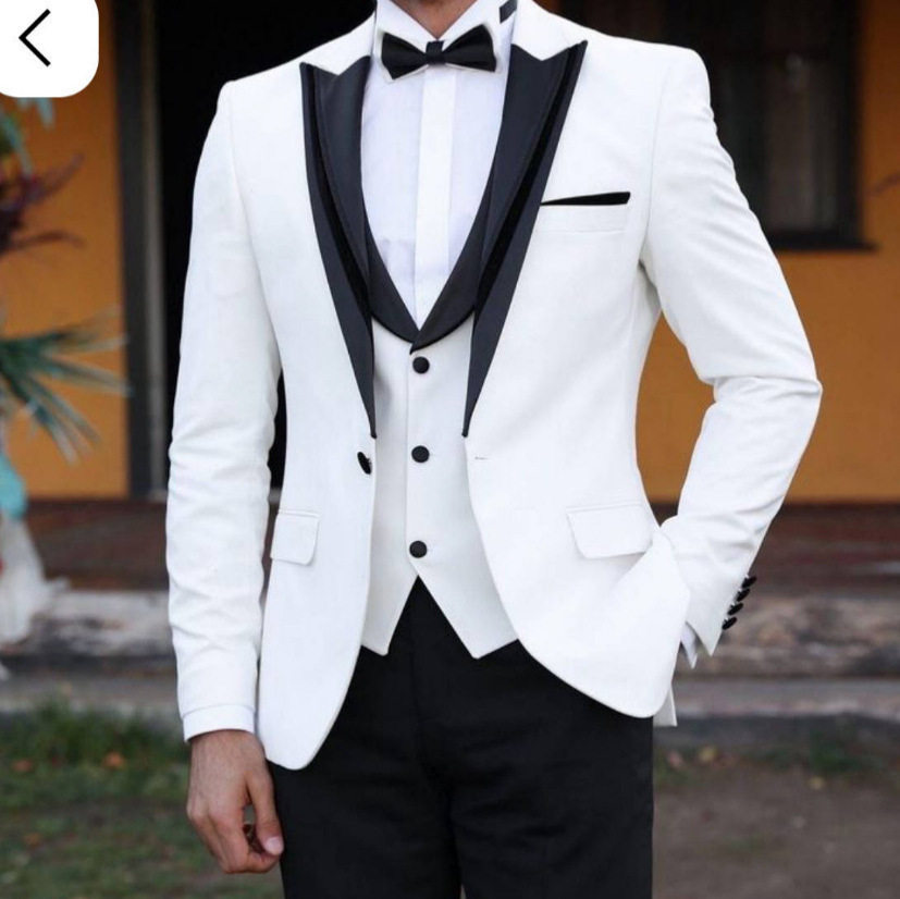 男士商务休闲西装三件套新郎伴郎西服套装礼服演出舞会西服套装