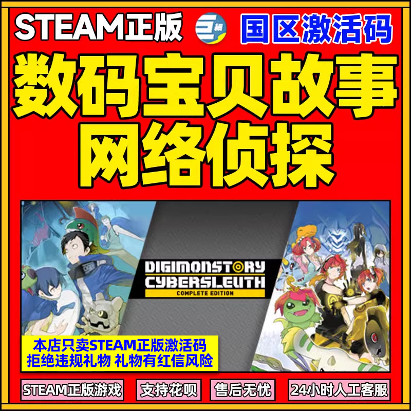 steam数码宝贝网络侦探正版CDK