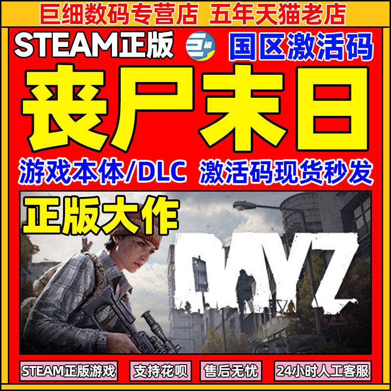 DAYZ dayz激活码 僵尸末日 僵尸末日steam steam国区激活码 cdkey 现货秒发怎么看?