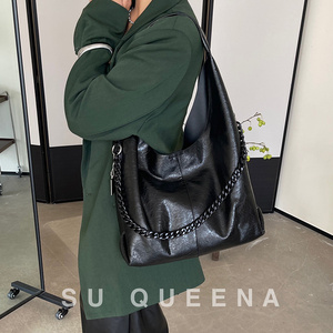 SU QUEENA苏昆娜女包包原创设计通勤单肩手提包托特包6008
