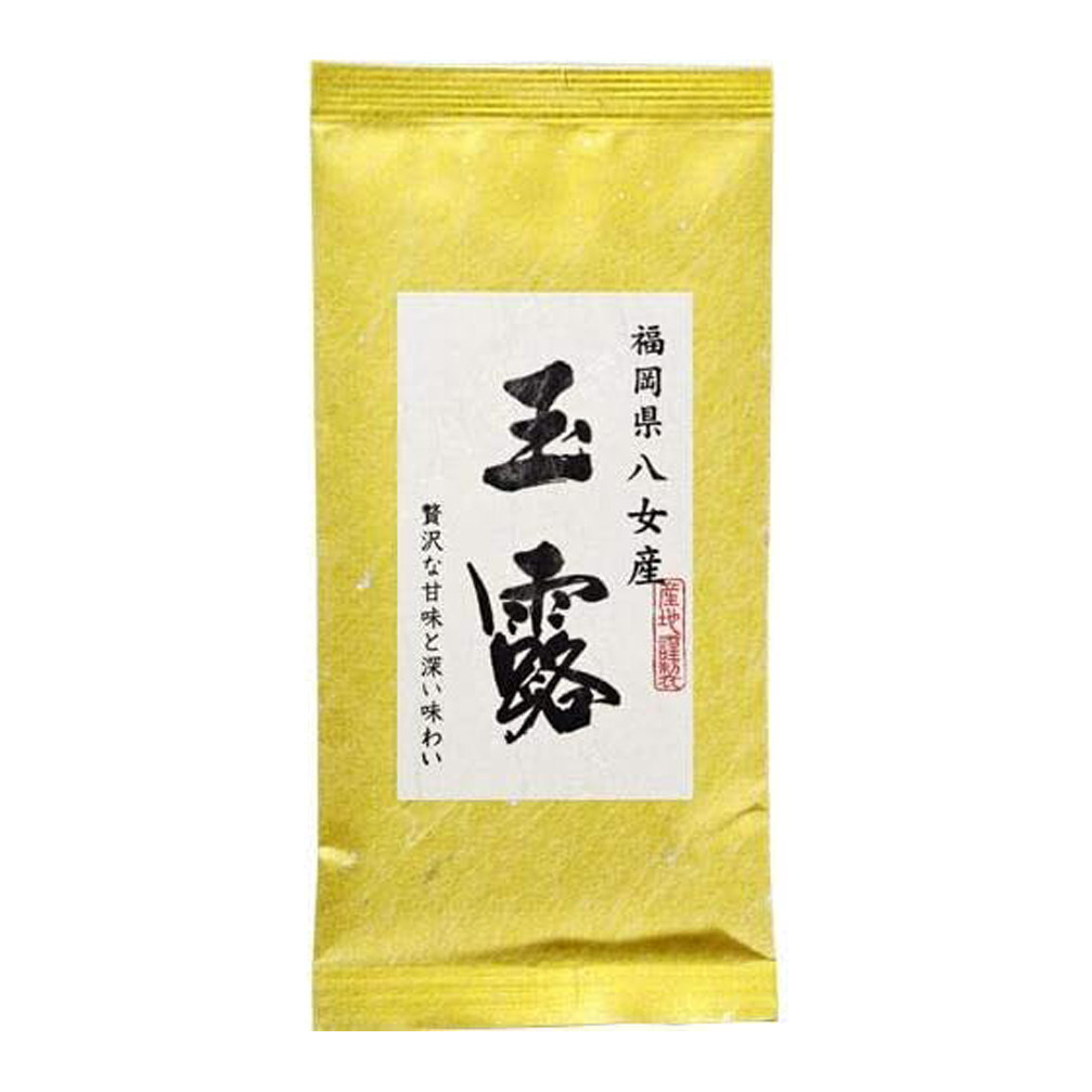 日本直邮福冈县八女座玉露绿茶袋装日本代购茶叶甘味深味