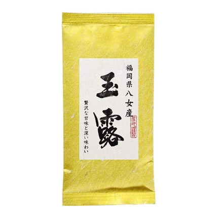 日本直邮福冈县八女座玉露绿茶袋装日本代购茶叶甘味深味