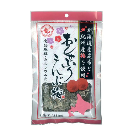 日本直邮中野物产昆布盐渍海带条梅子味都昆布手撕昆布休闲零食