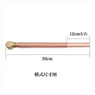 加长全铜浴缸下水管木桶浴盆浴缸下水器配件移位浴缸排水管紫铜管