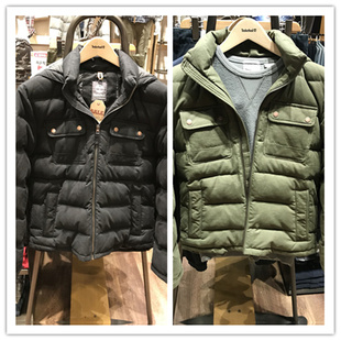 Timberland/添柏岚男装户外连帽保暖防风羽绒服外套 A1LE7 原1990
