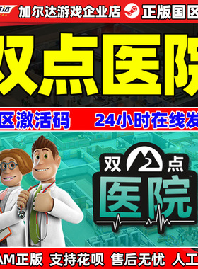 steam双点医院 Two Point Hospital 国区激活码 cdkey PC中文正版