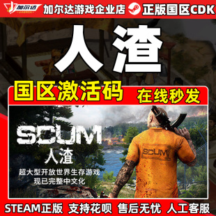 SCUM 正版 激活码 pc中文游戏 国区激活码 steam scum CDK 人渣