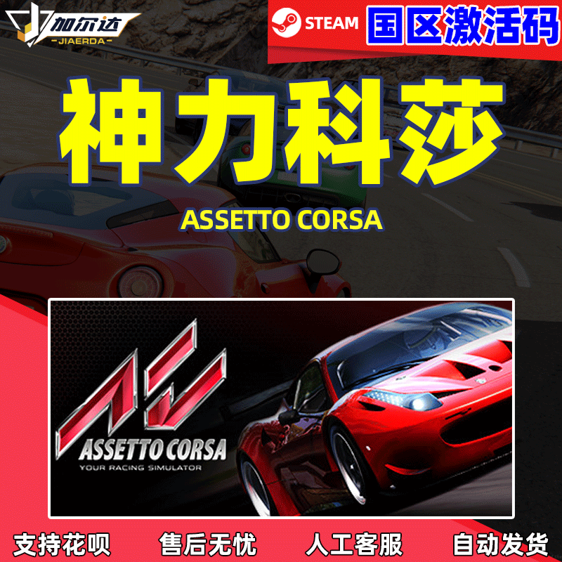 PC中文正版steam游戏神力科莎CDK激活码 Assetto Corsa神力科莎争锋赛车游戏-封面