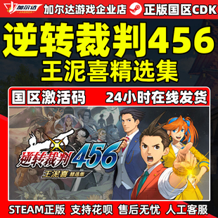正版 Steam PC游戲 CDKEY 國區激活碼 逆轉裁判456 王泥喜精選集
