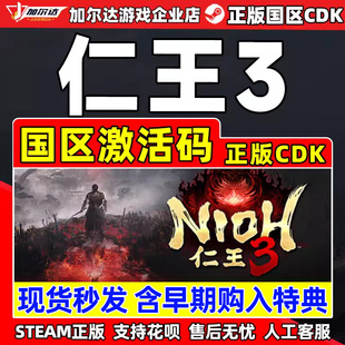 Steam 仁王3 Nioh 3 国区激活码CDKey PC正版中文游戏 类魂动作