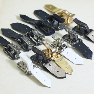 貂皮扣子皮草专用金属隐形暗扣水貂裘皮风衣鸭嘴扣弓扣搭扣挂钩